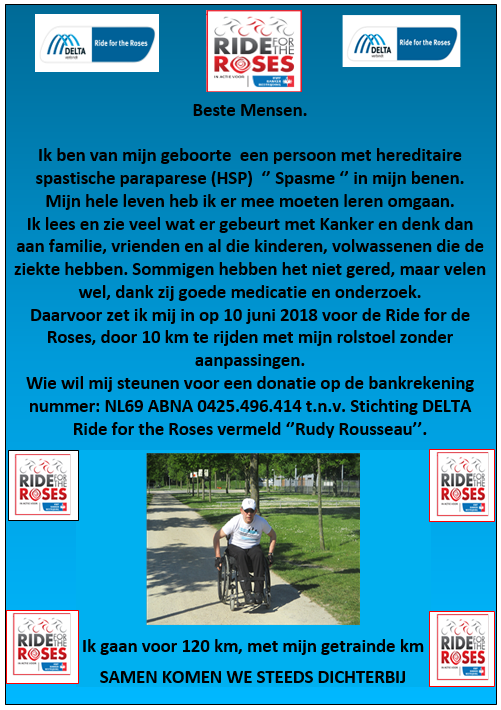 Rudy Rousseau (st)rijdt mee tegen kanker Carambole